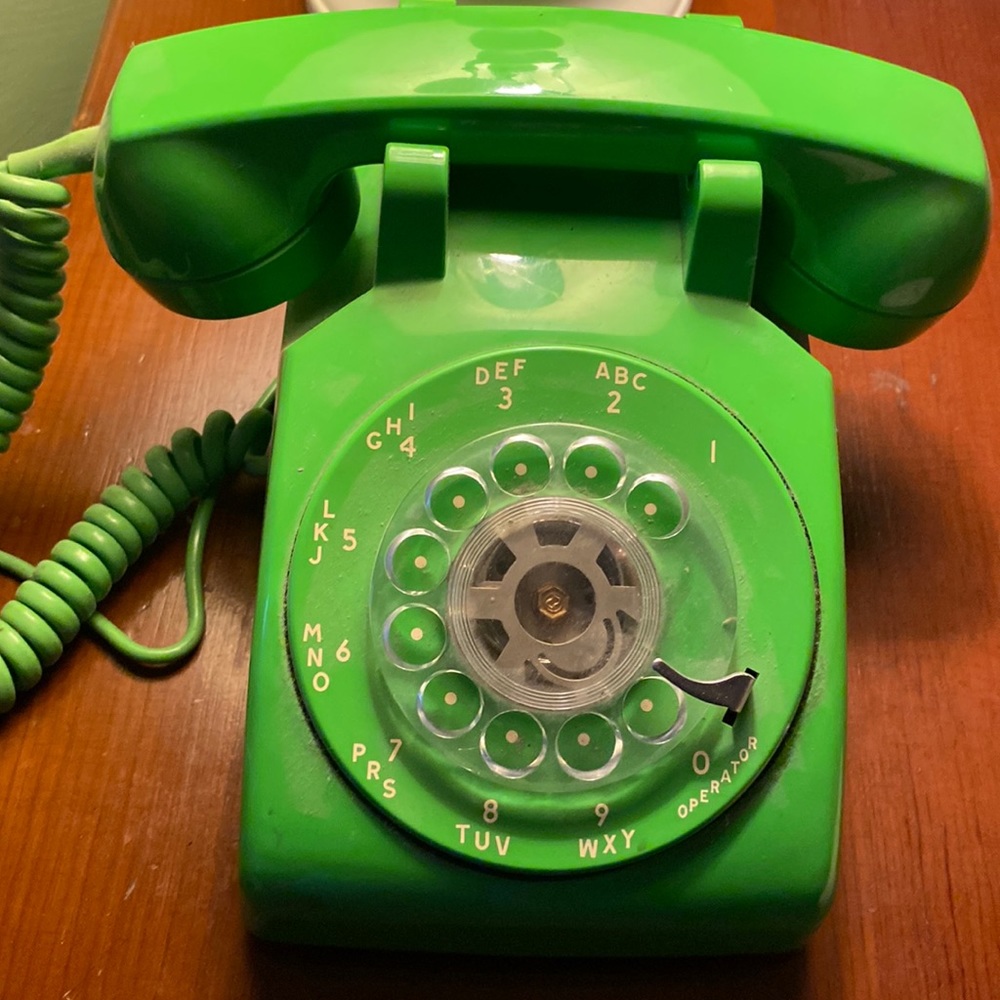 VTG Retro 60s-70s Style Rotary Dial Desk Telephone 402 On/Off Switch!